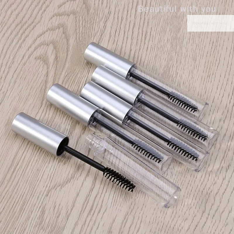 10ml Empty Matte Mascara Tubes Makeup Eyelash Refillable Bottle White Cap Cosmetic Packing Containers Eyebrow Cream Tubes