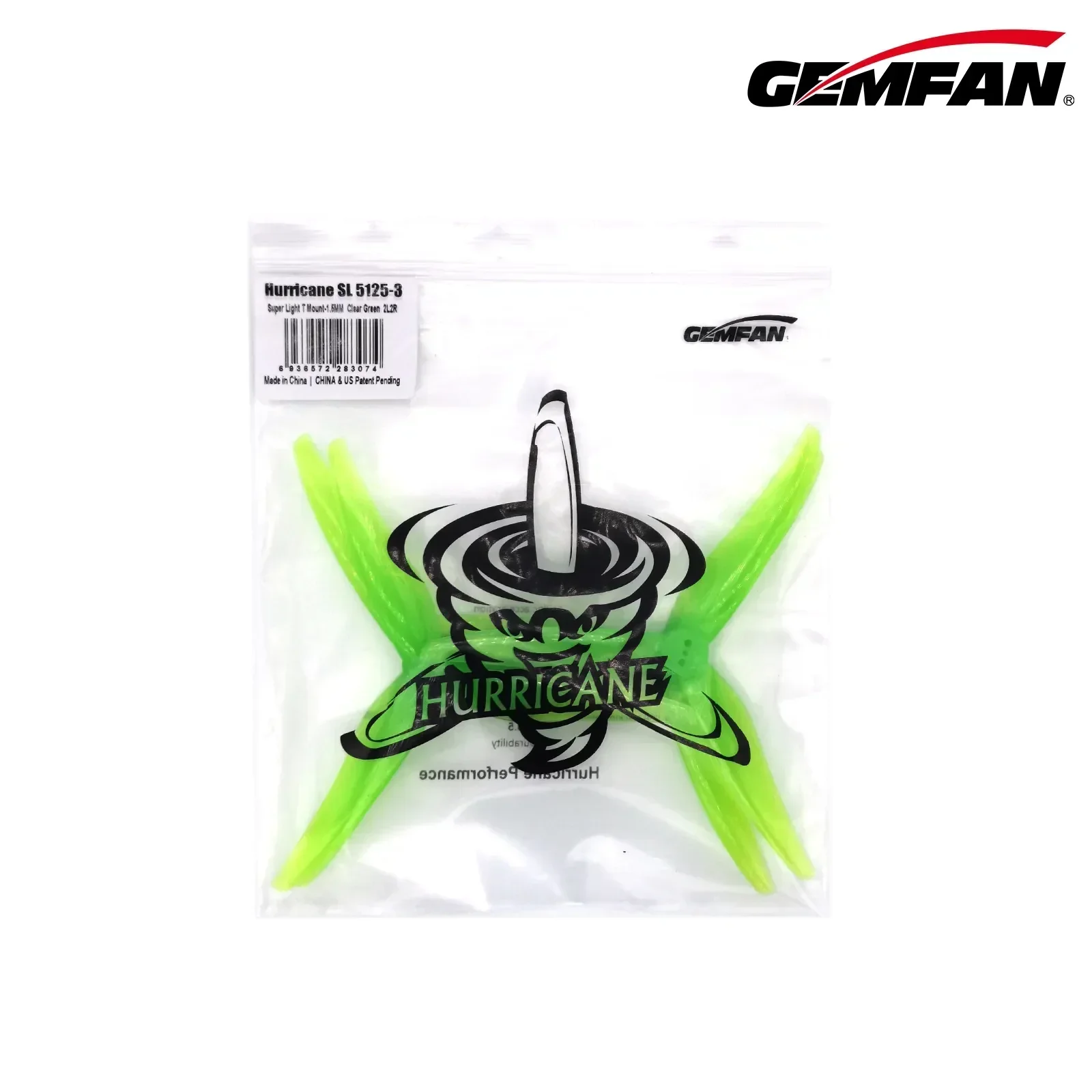 10Pairs(10CW+10CCW) Gemfan SL5125 5.1X2.5X5 3-Blade Propeller 1.5mm (Random Color)