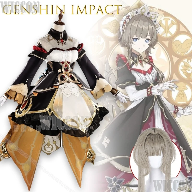 

Genshin Impact Sandrone Косплей Игра Fatui Harbinger Sandrone Marionette Горничная Хэллоуин Плюс Размер Вечеринка Ролевая Игра Карнавальный Наряд
