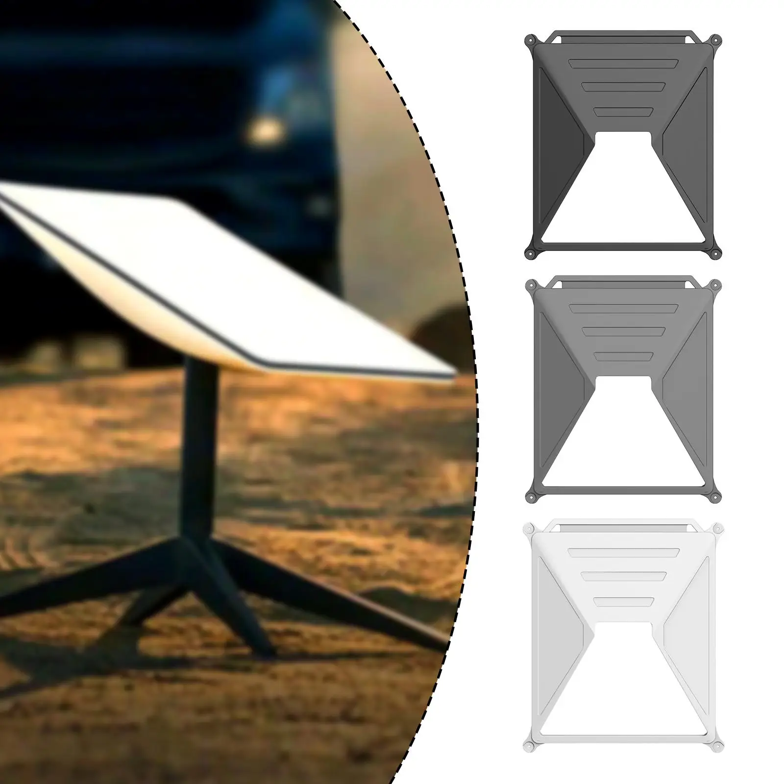 Cubierta protectora fácil de instalar techo solar ventana RV montaje en techo funda protectora antigolpes para Mini Protector de antena de plato