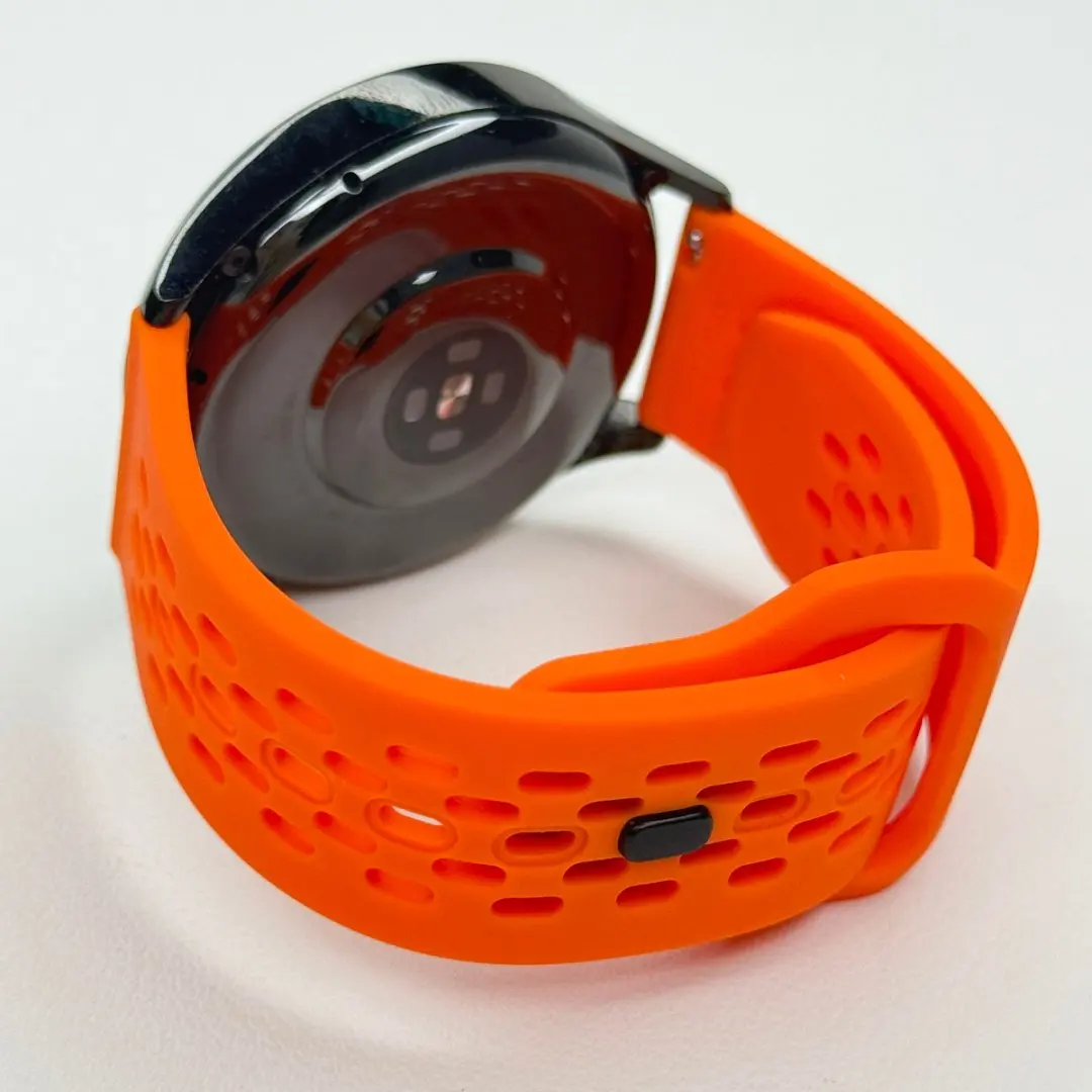 20 22 مللي متر سيليكون حزام لساعة سامسونج جالاكسي اكتيف 2 ساعة 3 4 5 برو 6 7 FE 40 44 41 45 42 46 43 47 مللي متر S3 تنفس الفرقة