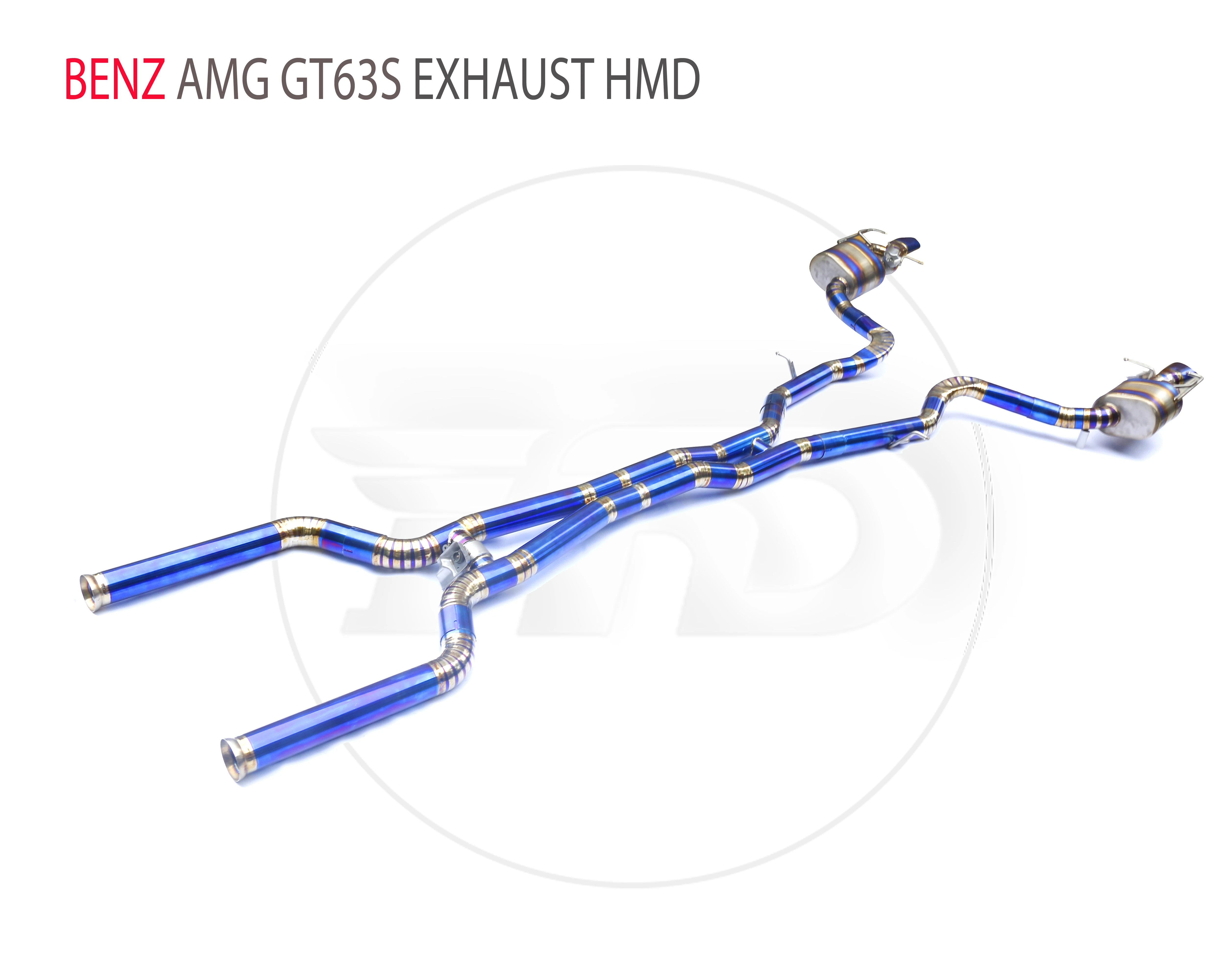 

Выхлопная труба HMD из титанового сплава, Catback подходит для автомобилей Mercedes-Benz AMG GT63S, Модифицированная электронная модель