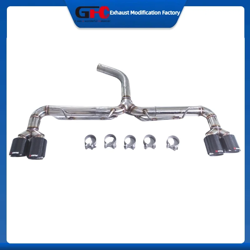 GFC Exhaust Pipe for Golf 7 7GTI 7.5 7.5GTI Golf 8 8GTI Mk7 Mk8 High-Performance 304 Stainless Steel Auto Exhaust System
