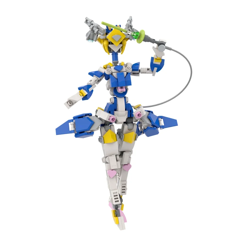 MOC Angel Mobile Suit Girl Female Robot Singer Figure Building Blocks Set Ninjas Machine Girl collect Bricks kids Birthday Gift