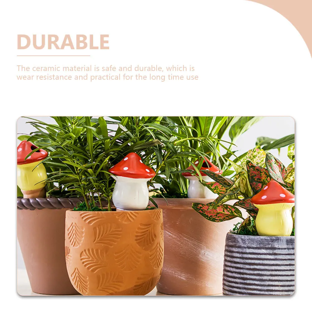 

4Pcs Ceramic Watering Globes Auto-Dripper for Plants Indoor Outdoor Garden Self-Watering Tools Watering Spikes