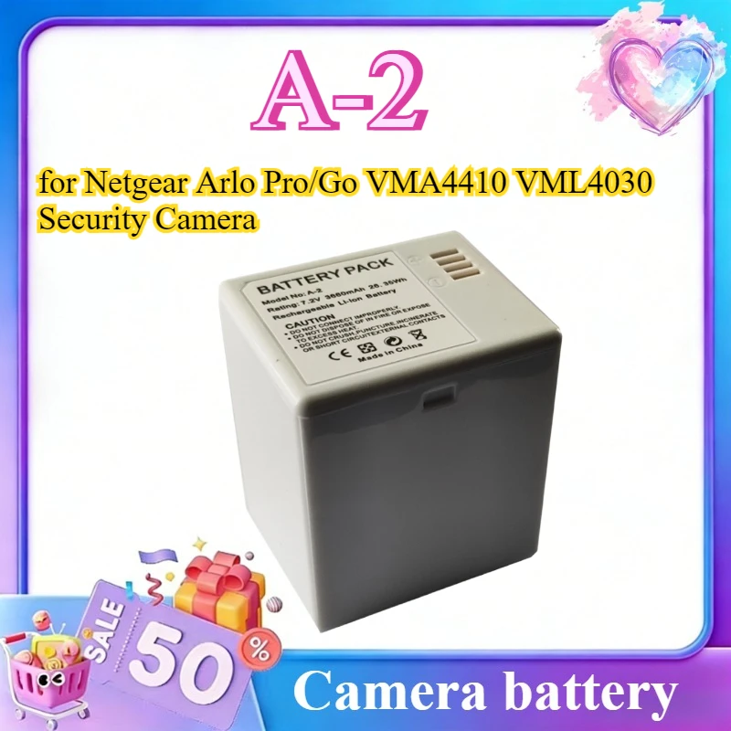 

Аккумулятор A-2 для камеры видеонаблюдения Netgear Arlo Pro/Go VMA4410 VML4030