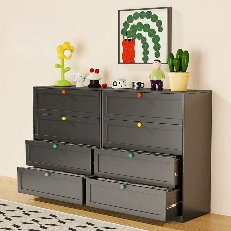 Steel chest of drawers Large capacity multi-pump locker Living room Bedroom Floor-to-ceiling iron chest of drawers Closets of dr