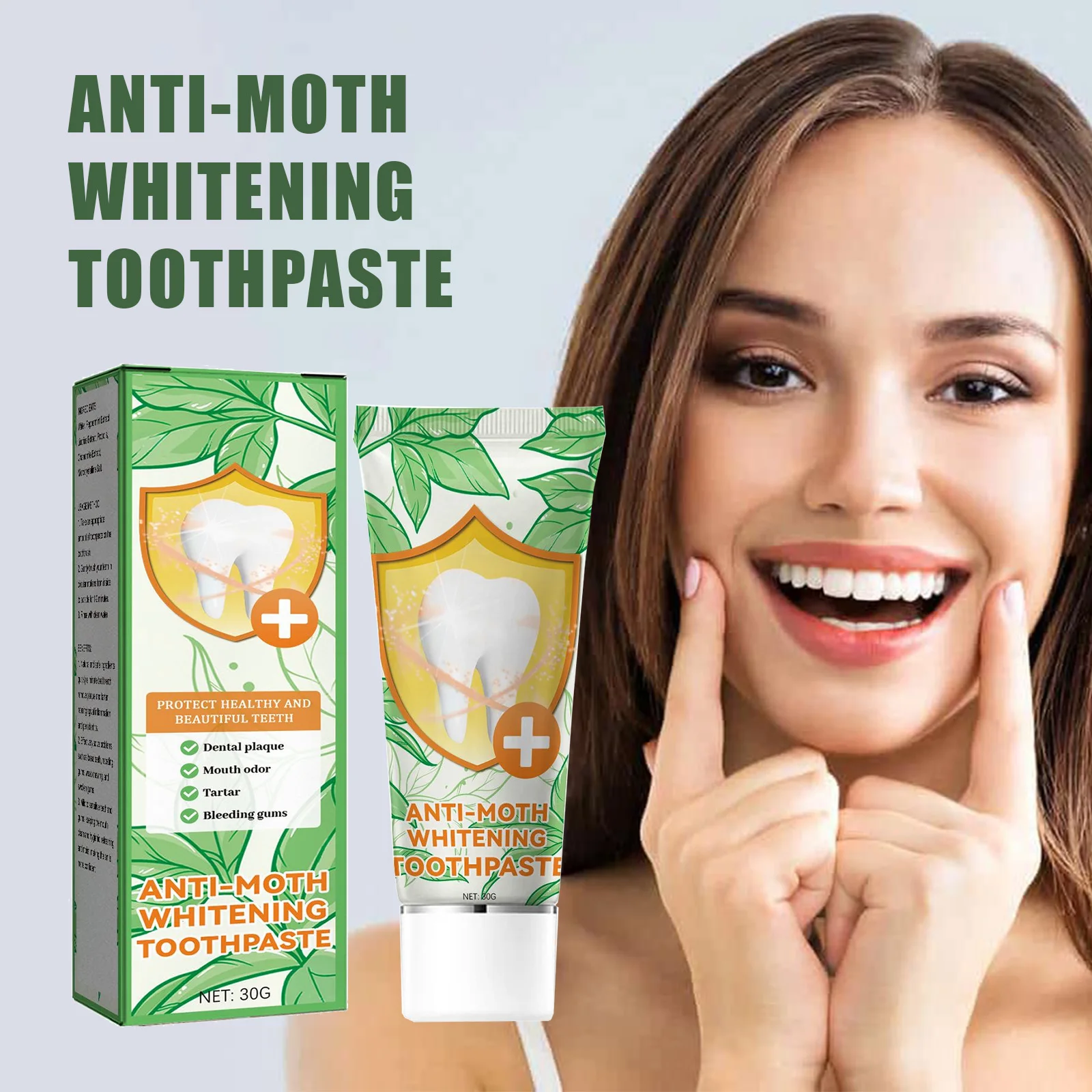 Teeth whitening anti-cavity tooth decay fresh bad breath repair tooth decay remove plaque toothache relieve periodontitis