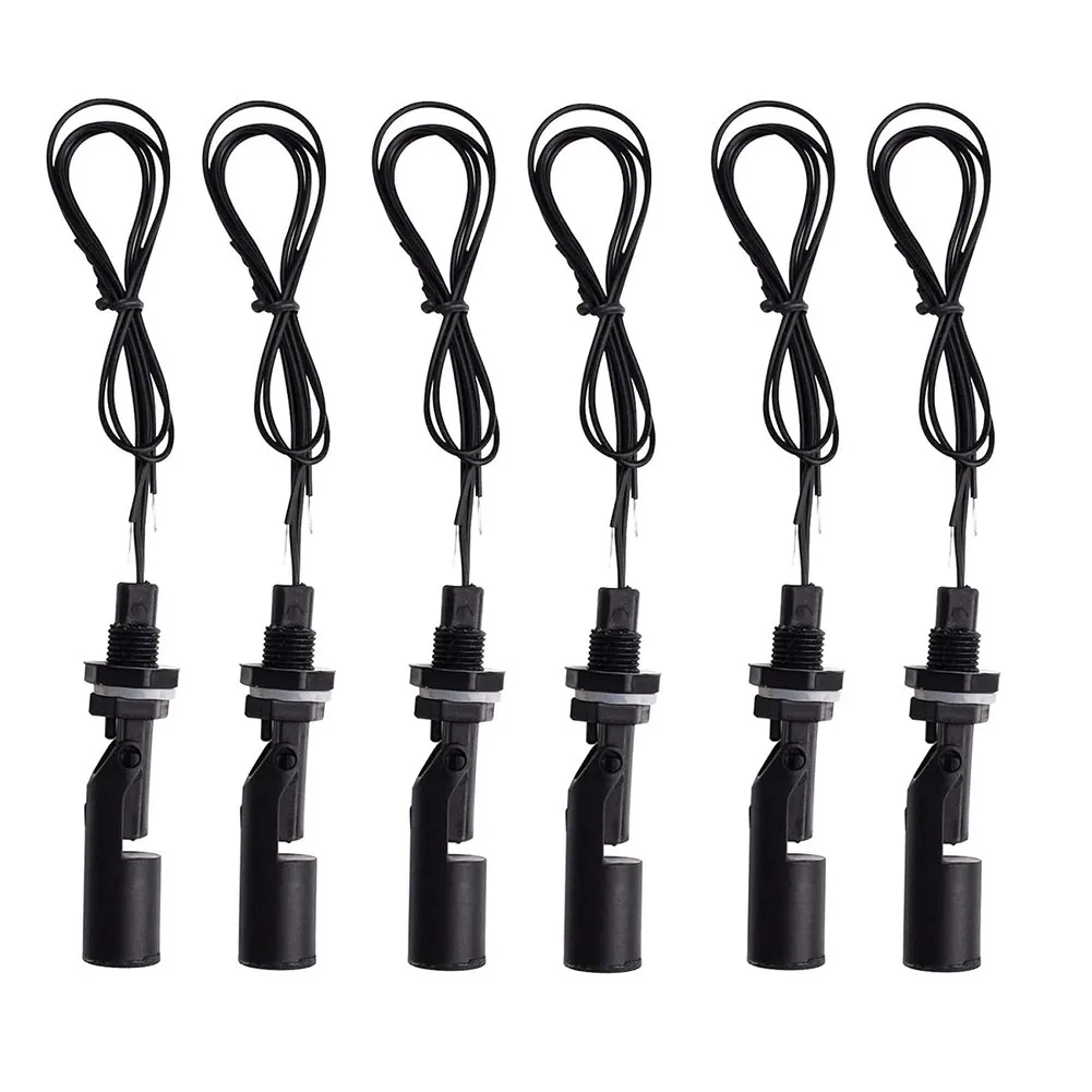 6pcs PP Plastic Float Switch Water Level Sensor Side Mount Horizontal For Control Aquarium Hydroponics Tank Tool