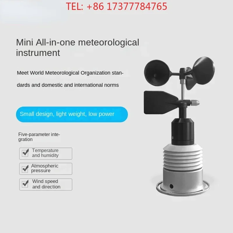 Miniature Integrated Meteorological Sensor XS-FS 02 Temperature and Humidity Atmospheric Pressure Speed Sensor Wind Transducer