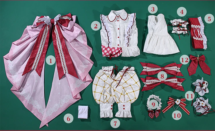 Irelia H Store mi & ku15th anniversary przebranie na karnawał mi & ku truskawkowa sukienka damska prezent na Halloween piękne sukienka lolita