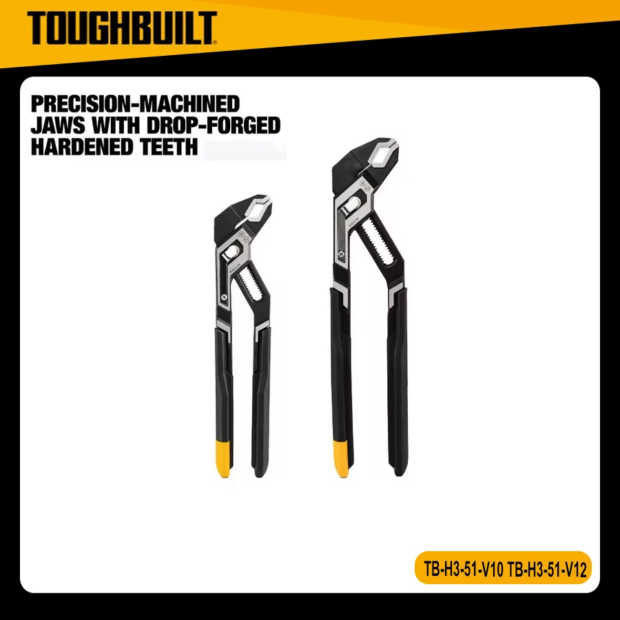

TOUGHBUILT TB-H3-51-V10 TB-H3-51-V12 10"/12" V Jaw SpeedSet Pliers Hand Tools