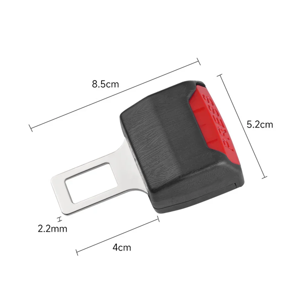 1PCS/2PCS Car Safety Seat Belt Clip Extender Seatbelt Lock Buckle Plug Thick Insert Socket Extension Safe Buckle Tool Accessory image 3