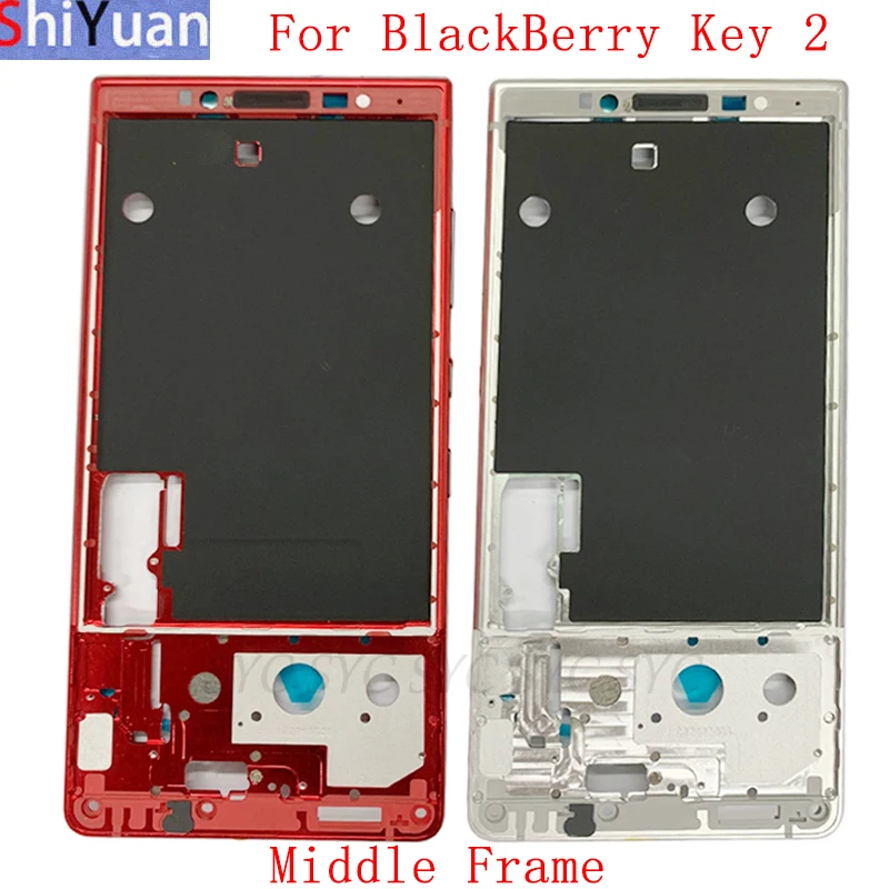 Housing Middle Frame LCD Bezel Plate For BlackBerry Key 2 Phone Metal LCD Frame Replacement Parts