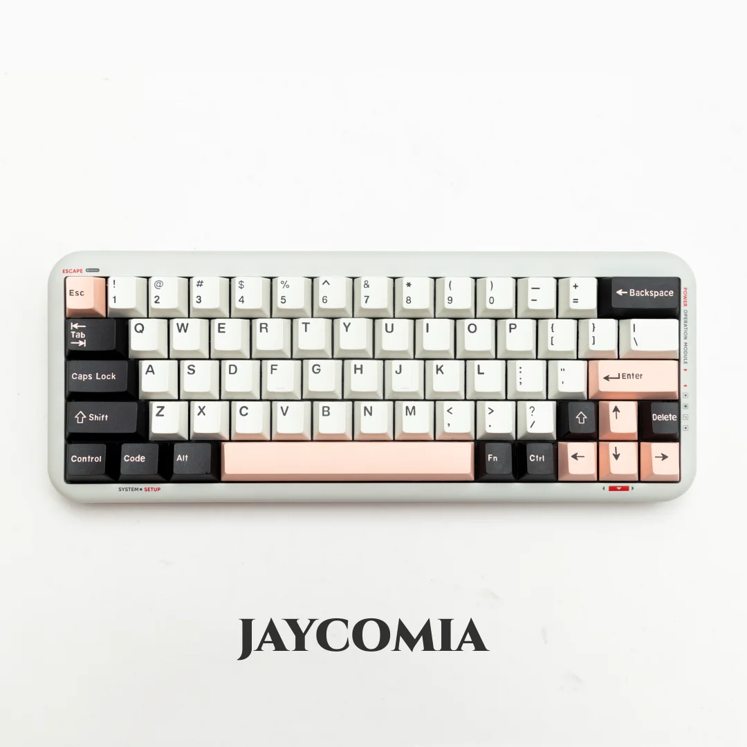 GMK Olivia-Teclado mecánico para videojuegos, teclas PBT de doble disparo, perfil Cherry, negro y blanco, 173 teclas/juego, interruptores MX, Alice