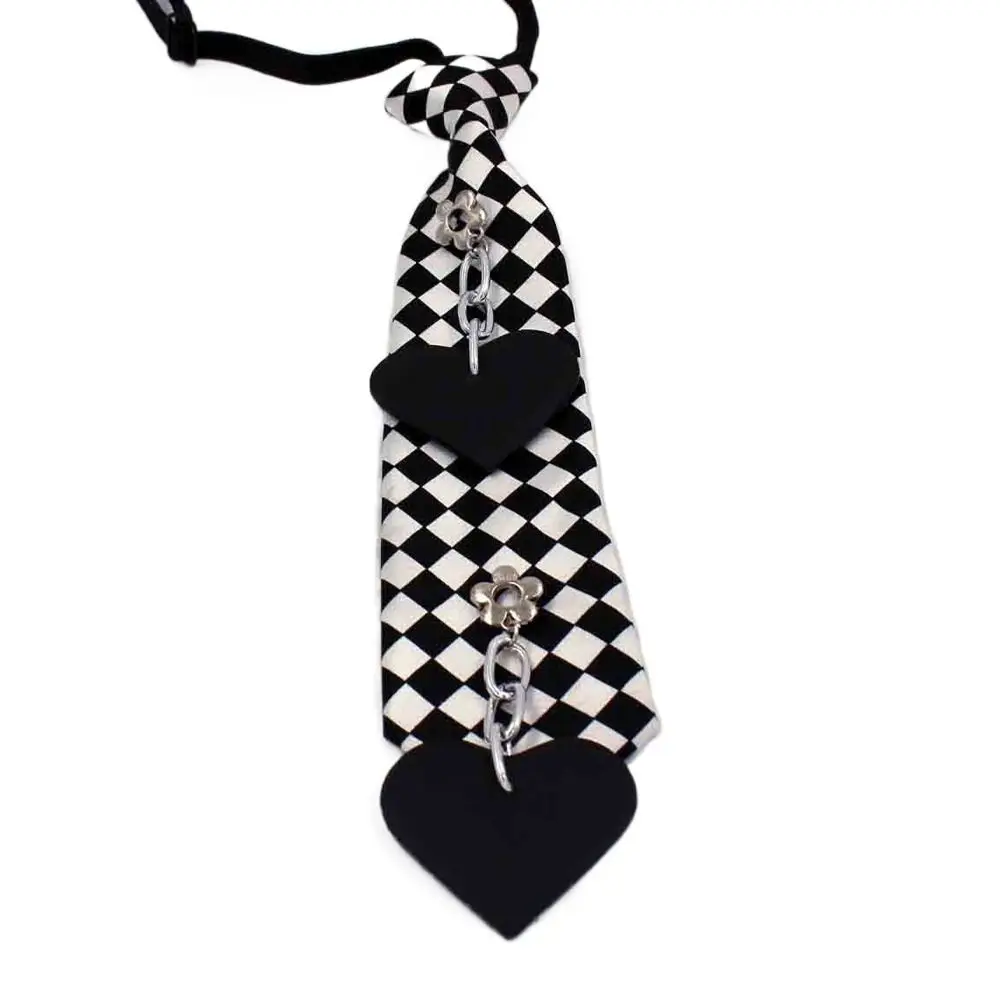 Rhinestone Lattice Streetwear Ties Grid Crystal Wings Flower Men Neck Ties Women Bow Neckties Children Neckties Tassel Chain