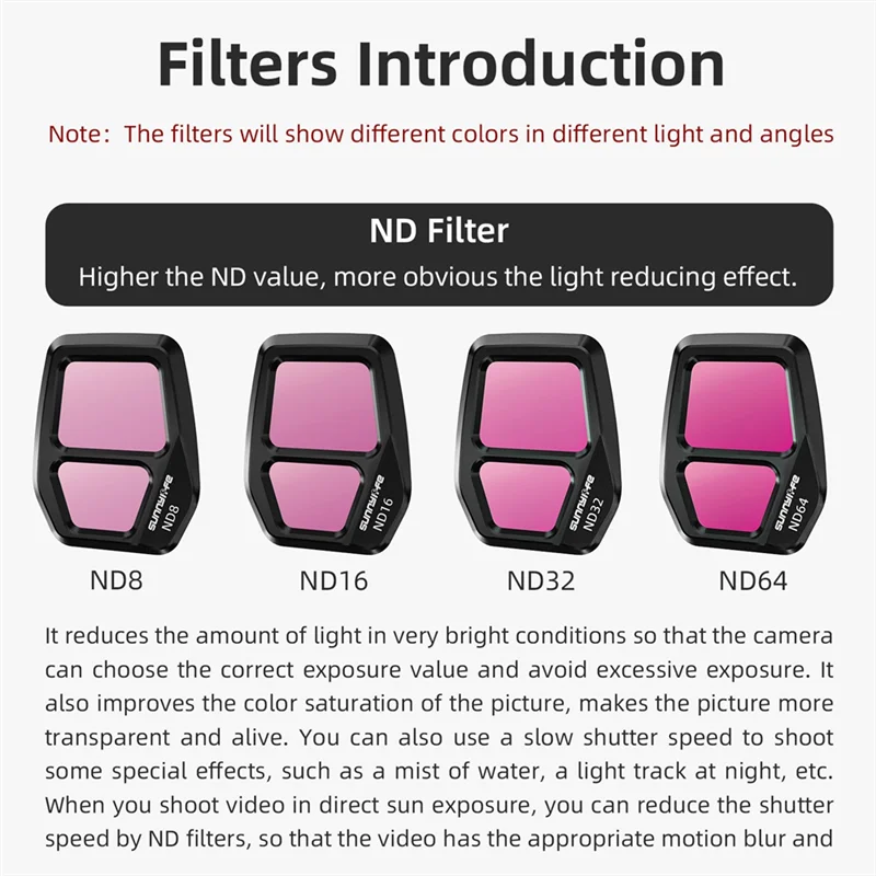 Новый регулируемый фильтр для объектива камеры SUNNYLIFE для DJI Air 3S MCUV/CPL/ND Set/NDPL, комплект фильтров для DJI Air 3S, аксессуары для дронов