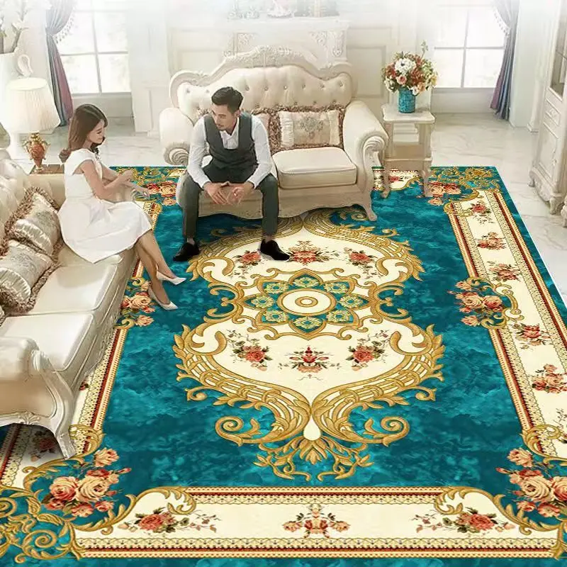 European Carpet In The Living Room Turkey Tapis Sofa Coffee Table