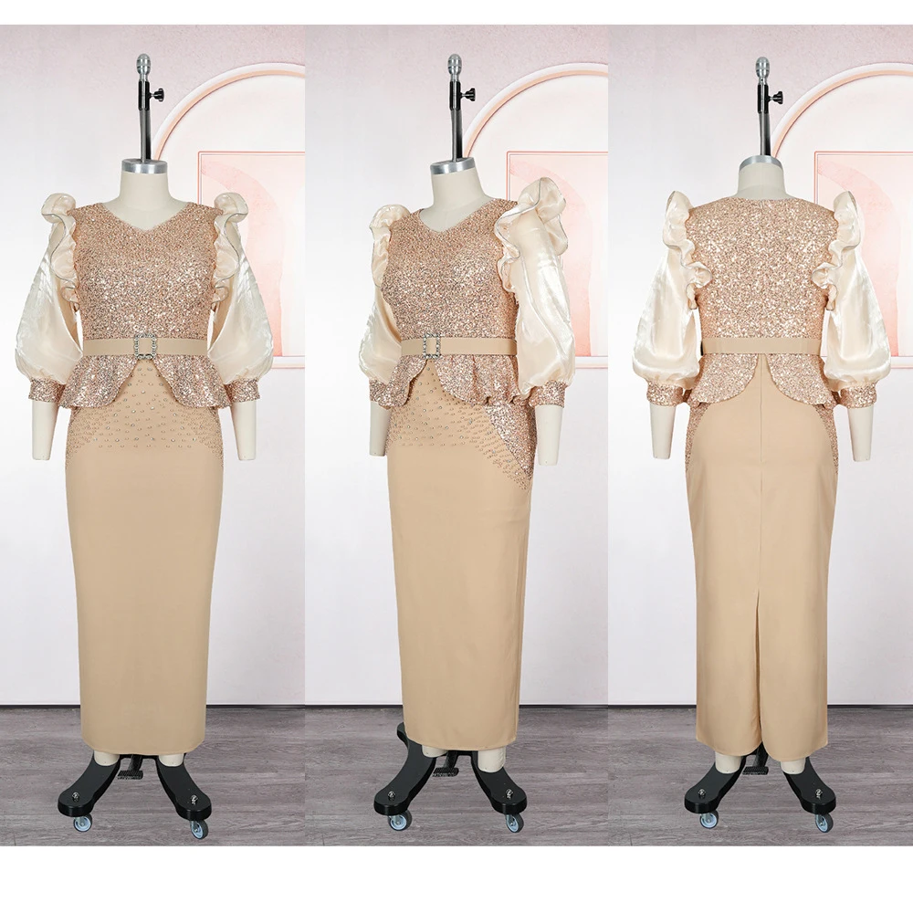 Африканские платья для женщин, большие размеры, Анкара Дашики, африканская одежда, вечернее платье с блестками, свадебное платье, Абая, Турция, кафтан, наряды