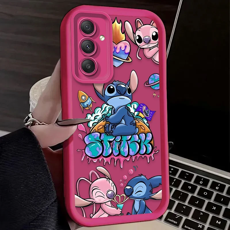 لطيف ديزني غرزة الملونة قضية الهاتف لسامسونج غالاكسي A14 A15 5G S21 S22 S23 S24 5G FE زائد الترا A25 A35 A52 A53 A54 A55 5G