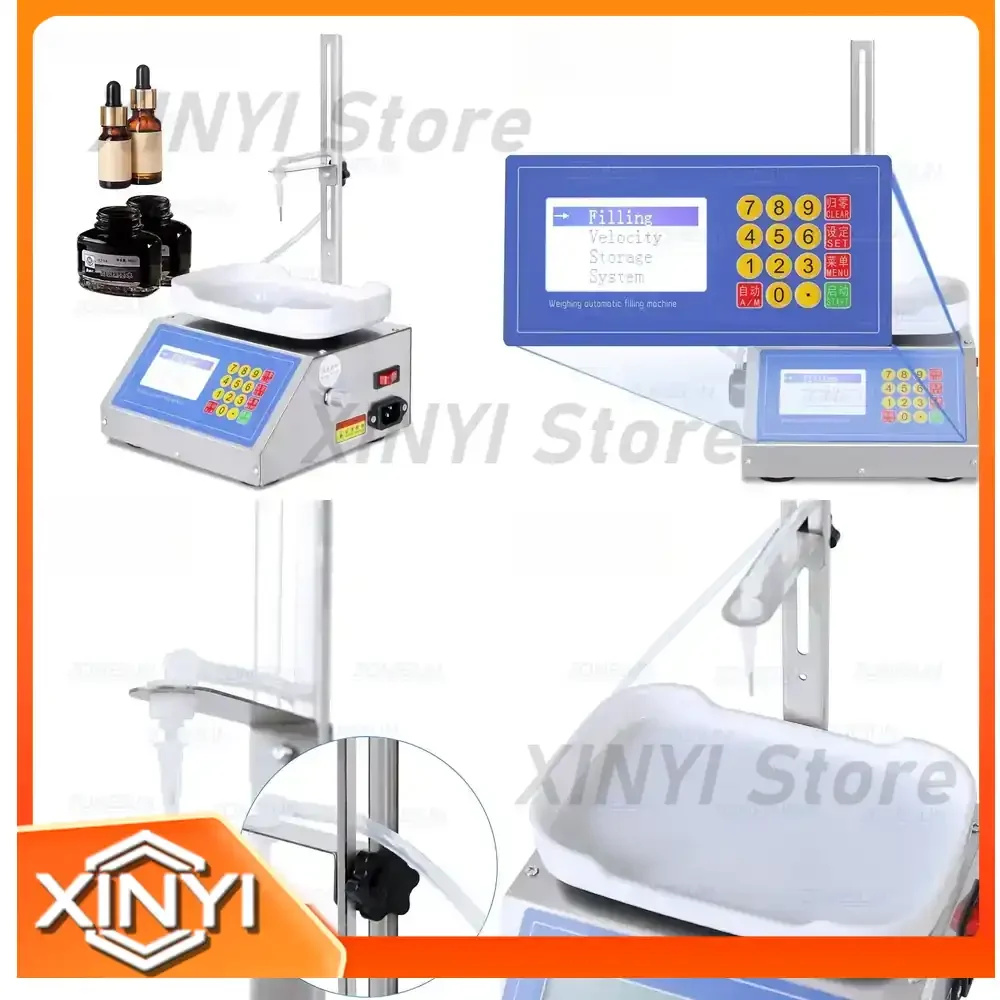 ZONESUN 0-50ml Small Automatic CNC Liquid Filling Machine for Perfume Oral Liquid Solution Weighing Filler 110V 220V Filling