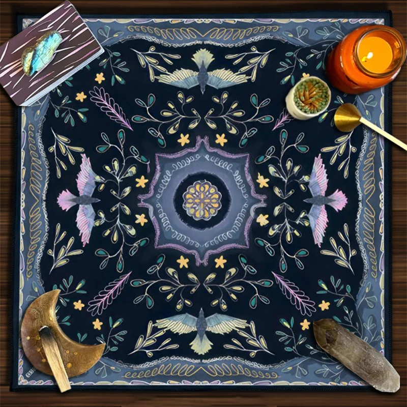 【Tree of Life】Moon Phase Tarot Mat, Practical & Durable, Tablecloth for Tarot Divination or Meditation Ritual