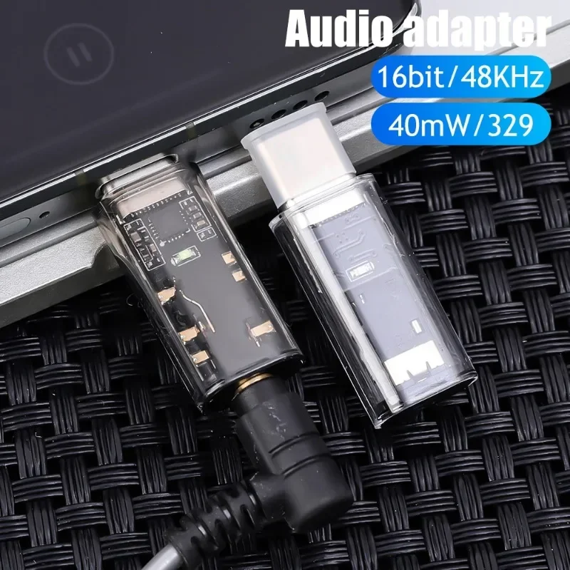 Headphone Converters USB Type C To 3.5MM Jack Audio Adapter For iPhone 16 15 Pro Samsung Mi Laptop Digital Decoder AUX Converter