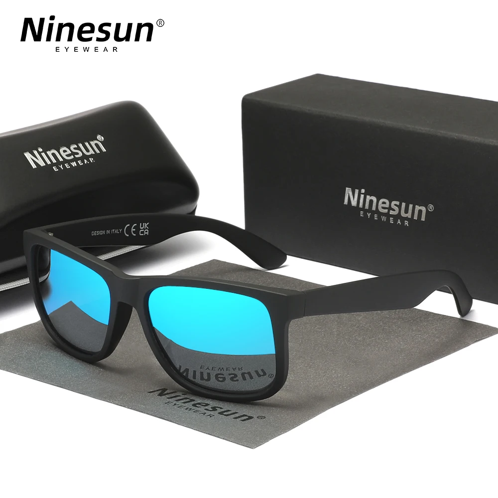 Ninesun Sunglasses Men Women Sunglasses Fashion Square Frame Trendy Polarized UV400 Driving Outdoor Eyewears