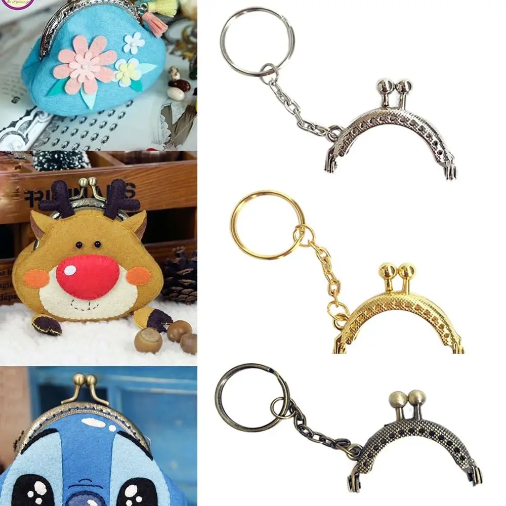 

Mini Metal Purse Frame Kiss Clasp Bag Hardware Vintage Purse Clasp Frame Bag Kiss Clasp Lock Bag Making