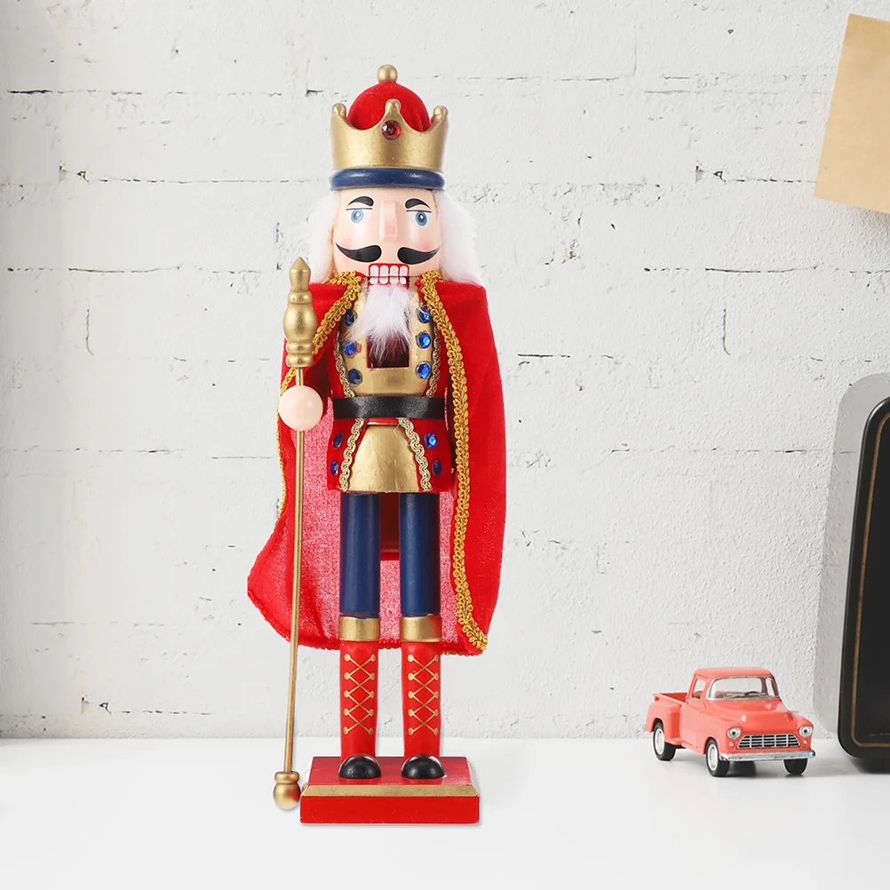 

Unique Wooden Nutcracker Christmas Ornament Exquisite Craftsmanship Perfect Gift for Holiday Seasons Xmas Party