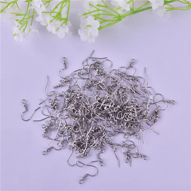 100/50PCS  22*18mm Stainless steel Acero inoxidable Earring Clasps French Hooks Diy Earring Findings Jewelry Making Accessories