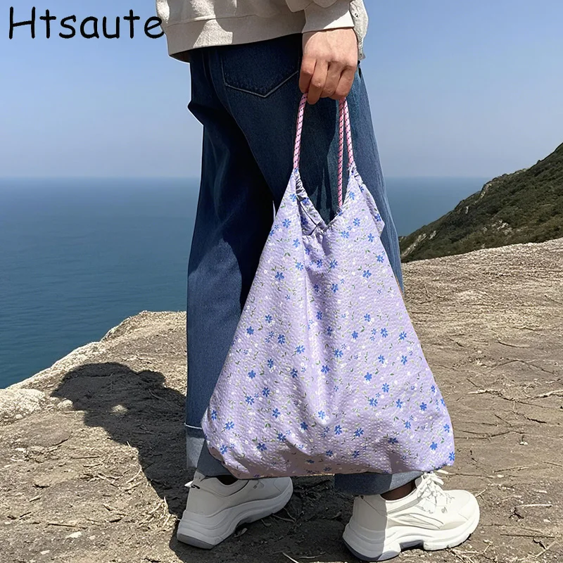 أكياس تسوق قابلة لإعادة الاستخدام للنساء حقيبة تسوق قابلة للطي حقيبة بقالة صديقة للبيئة قابلة لإعادة الاستخدام قابلة للطي حقائب يد كبيرة أكياس تخزين