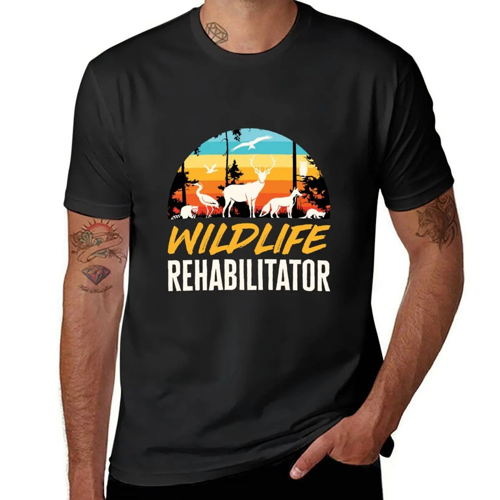 Wildlife Rehabilitator Animal Rehab T-Shirt rapper graphic tees tees summer top graphic t shirts t shirts men