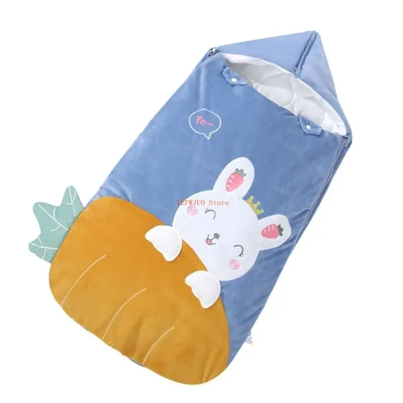 

U50F Infant Walkers Sleep Bag Wearable Blanket Cotton Baby Sleeping Bag Lovely Pattern Baby Sleep Bag Comfortable Wearing