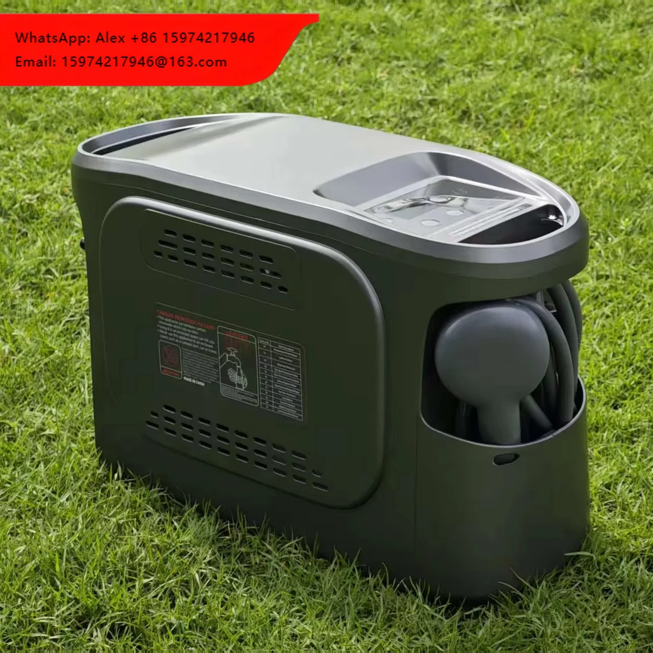 Portable Outdoor Propane Water Heater USB/Battery Power Copper Heat Exchanger 3-Hour Runtime RV Camping Car Shower Travel