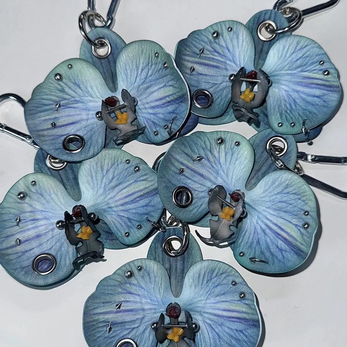 

Butterfly Orchid Pendant Simulation Flower Bag Pendant Keychain Sweet and Spicy High Quality Punk