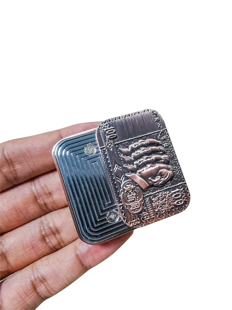 Metal EDC Fidget Slider Magnetic Brick Block Push Slider Haptic Slider Antistres Fidget Toys Adult Stress Relief Toy ADHD Autism