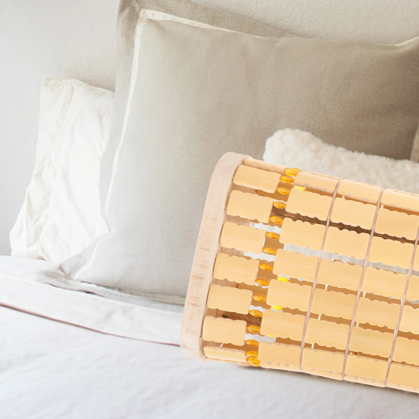

Bamboo Slices Cool Pillow Sauna Back Cushion Japanese Sleeping Lumbar Mat Wood Bath Elderly Cooling