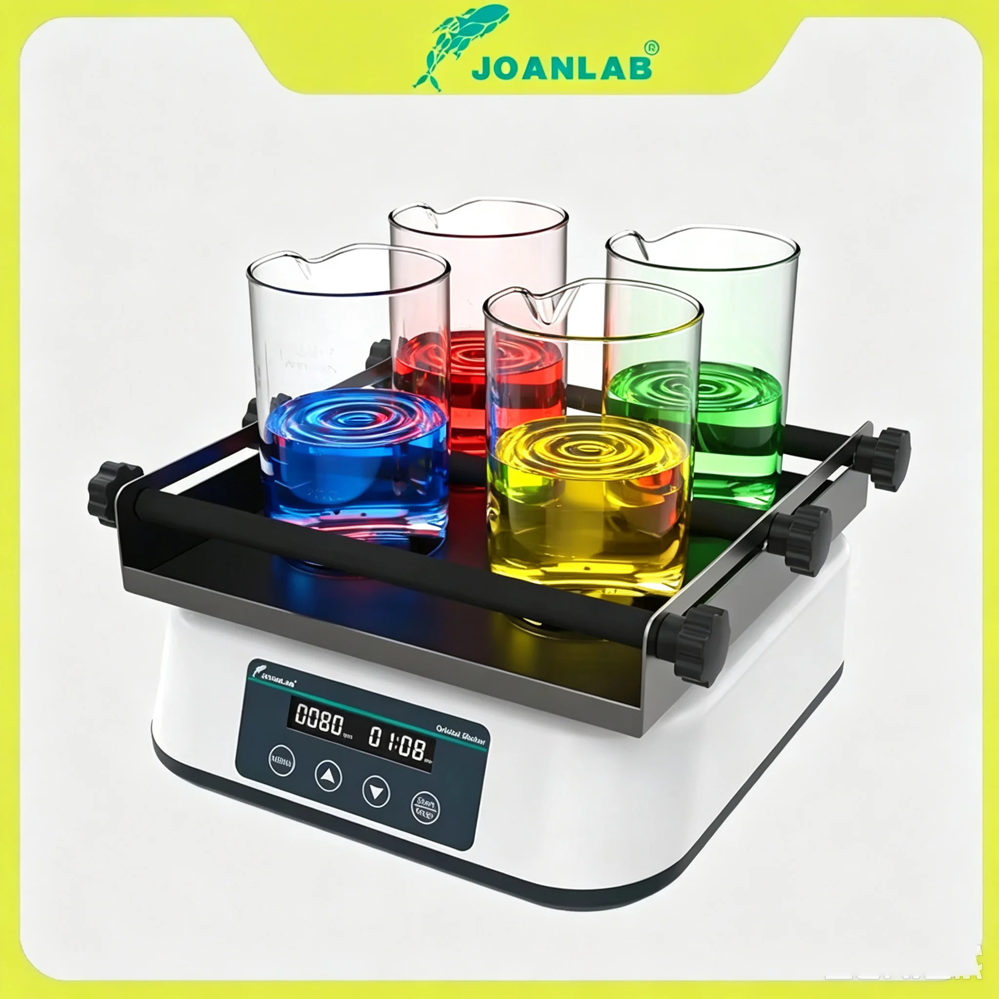 JOANLAB SK-20Pro Laboratory Orbital Shaker Digital Display Adjustable Speed 40-200rpm Timed Oscillator Lab Mixer