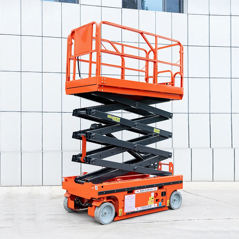 6m 8m 10m 500kg Capacity Mobile Tracked Scissor Lift Small Self-propelled Aerial Work Platform