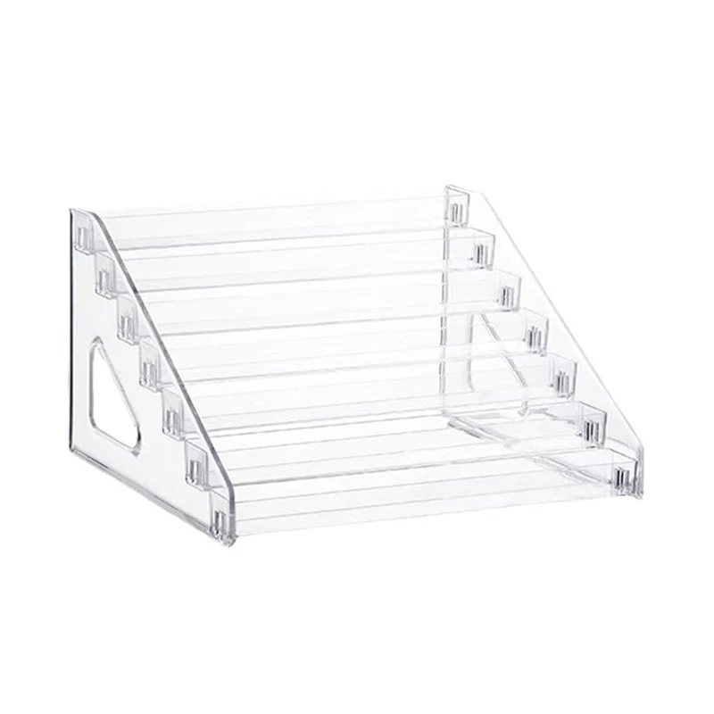Acrylic Cosmetic Nail Polish Orgaizer Display Rack Lipstick Perfume Makeup Storage Rack 3/4/5/6/7 Layers