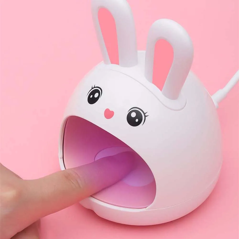 Drying Rabbit Manicure Quick-drying Single Finger Nail Phototherapy Lamp Nail Drying Lamp Mini Nail Dryers Roasted Nail Lamp