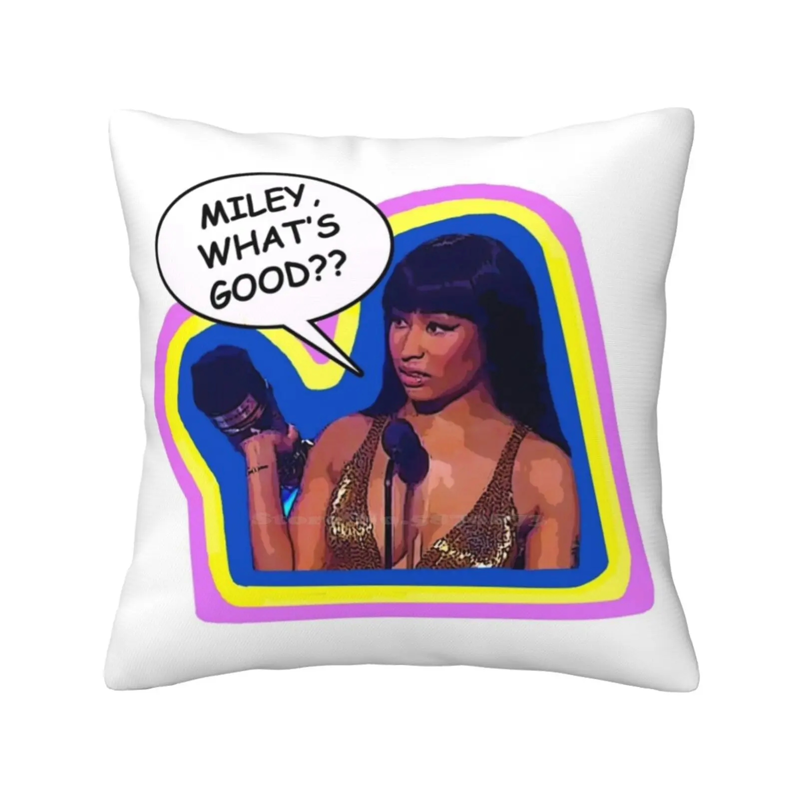 Miley , What's Good ? ? Fashion Sofa Throw Pillow Cover Pillowcase Nickiminaj Mileycyrus Mileywhatsgood Miley Whats Good