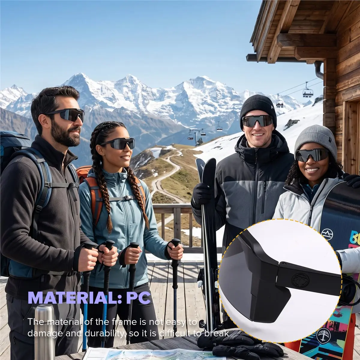 PROMOTION~ Fashionable and Luxurious Unisex Sunglasses, Retro Large-Frame Sports-Style Cycling Glasses