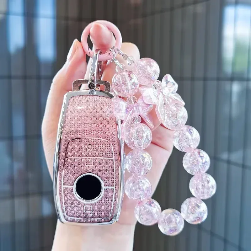 حافظة مفاتيح لمرسيدس بنز فئة C E A B S GLE GLA GLB GLC GLS AMG W176 177 203 204 205 211 212 213 222 X167 غلاف سلسلة لمفاتيح السيارة