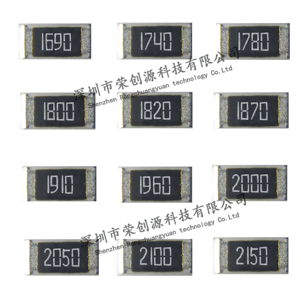 100pcs/lot 2010 smd Chip Resistor 1% 1690  1780 1800 1820 1870 1910 1960 2000 2050 2100 2150 5.0*2.5mm