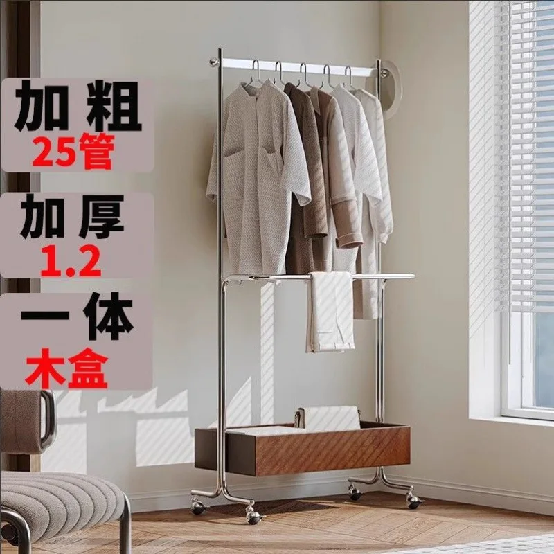 Roestvrijstalen hanger van vloer tot plafond slaapkamerhangerhanger mobiele kapstok