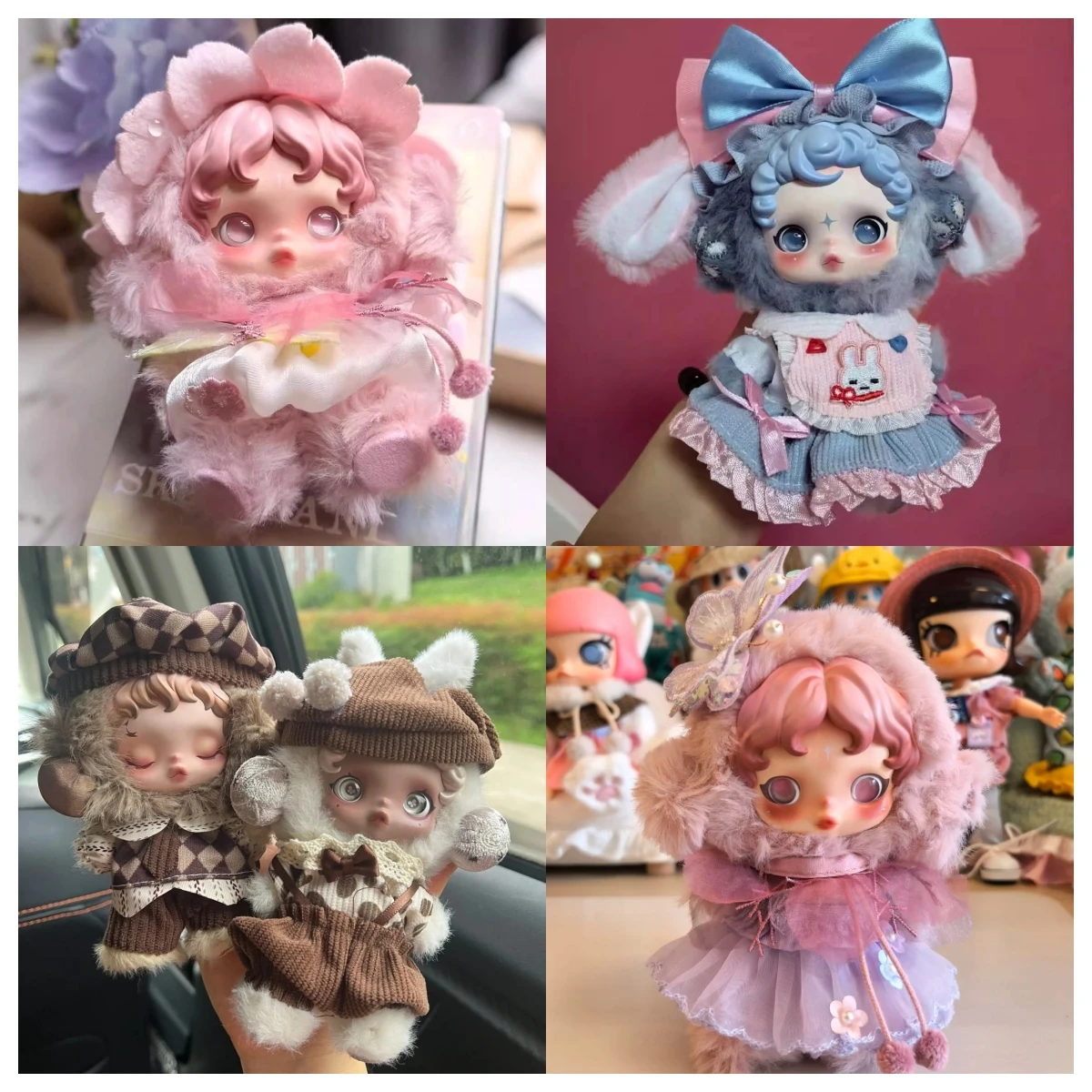 

Skullpanda V2/V1 10cm Vinyl Doll Clothes L'Impressionnisme Series Fashionable Cute Doll Accessories For Doll Dress-Up Play Gift
