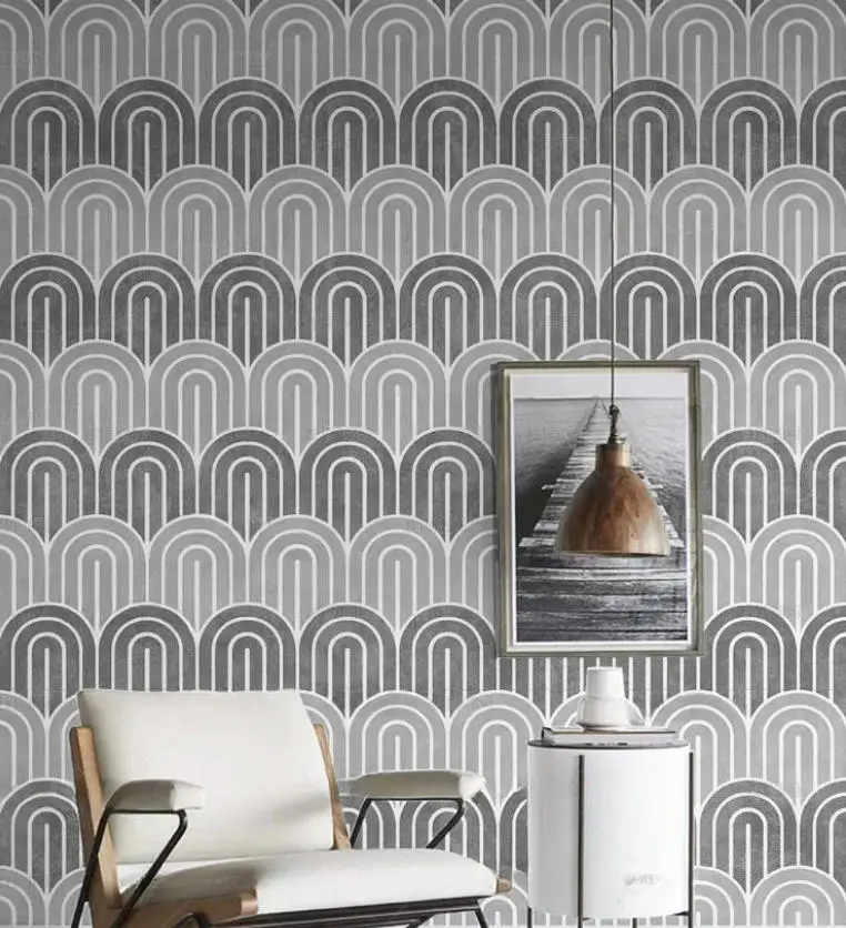 Custom mural Modern minimalist and fashionable geometric lines polygon art wallpaper living room TV background wall 3d wallpaper
