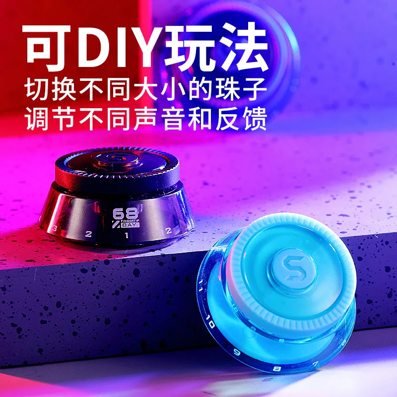 Round Spinner Planet Machinery Slider Push Fidget Spinner Stress Relief Toy Decompression EDC Magnetic Cick Coins For Adult Gift